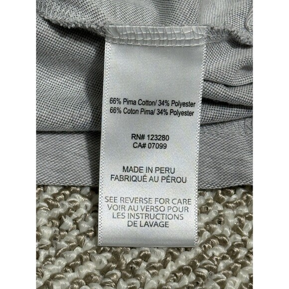 Travis Mathew Polo Men's XL Grey Fish Palm All Over Print Graphic Short Sleeve - Picture 4 of 8